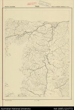 New Caledonia, Thio, Sheet 14-E (East), 1:40 000