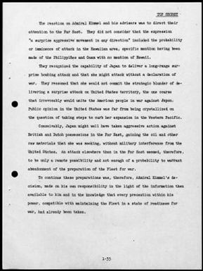 Kimmel, Husband E., Reports: Navy Court of Inquiry, Pearl Harbor Report, August 29, 1945
