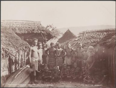 Men and children of Adegege, Malaita, Solomon Islands, 1906 / J.W. Beattie