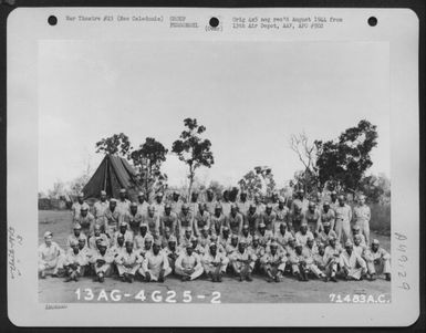 Personnel Of The 1943Rd Quartermaster, In The Tontouta, New Caledonia Area, Pose For The Photographer On March 1944. 13Th Air Depot Group. (U.S. Air Force Number 71483AC)