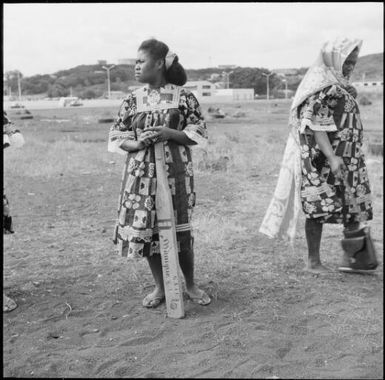 Girls playing cricket, New Caledonia, 1967, 1 / Michael Terry