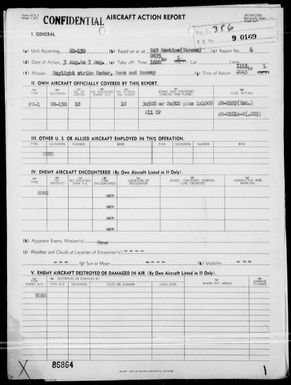 VB-150 - ACA Rep #4, Bombing & Strafing Missions to Nauru Is, 8/3-7/44