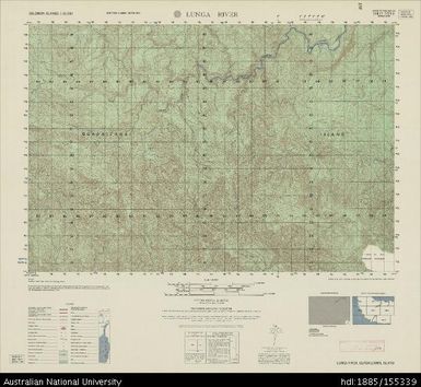 Solomon Islands, Guadalcanal Island, Lunga River, Series: X713, Sheet 7729 II, 1960, 1:50 000