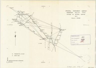 Crustal movement survey, Markham Valley P.N.G. Division of National Mapping