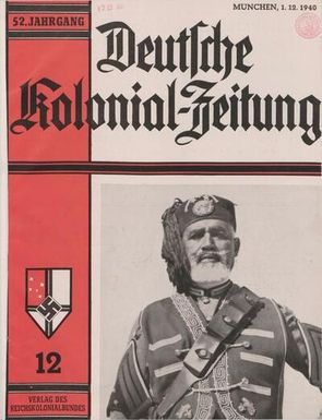 Deutsche Kolonialzeitung, 52. Jg. 1. Dezember 1940, Heft 12.