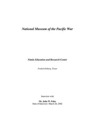 Oral History Interview with John Foley, March 26, 2002