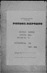 Patrol Reports. Morobe District, Wau, 1968 - 1969