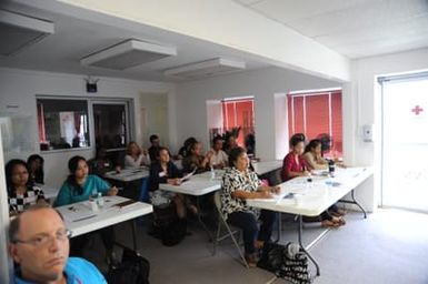 CNMI VOADs, FEMA local hires, DSA, VALs, CCP and Long Term Recovery Committee members attend Disaster Case Management Training.