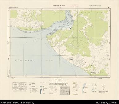 Indonesia, Western New Guinea, Sam-Doemande, Series: Nederlands-Nieuw-Guinea, Sheet 29-X, 1955, 1:100 000