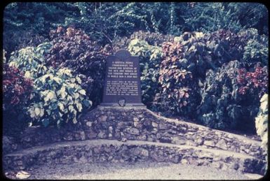 Memorial in Port Moresby to the men and women of the region who served in World War II (1939-1945) Tom Meigan