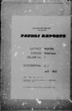 Patrol Reports. Morobe District, Salamaua, 1943 - 1945