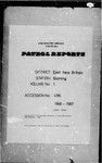 Patrol Reports. East New Britain District, Baining, 1965 - 1966