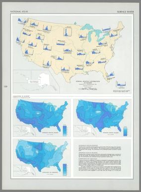 Normal monthly distribution of runoff / compiled by U. S. Geological Survey, 1965 -- Variations in runoff : Maximum annual runoff -- Minimum annual runoff -- Coefficient of variation / compiled by U. S. Geological Survey, 1965.
