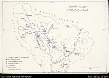 Goroka Valley location map