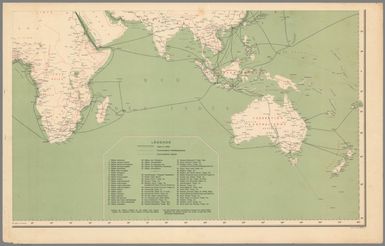 (Sheet 4) Carte des communications télégraphiques du régime extra-européen dressée d'après des documents officiels par le bureau international des administrations télégraphiques.