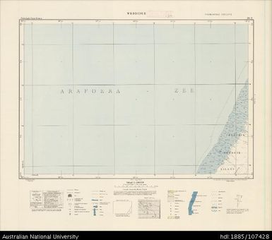 Indonesia, Western New Guinea, Weddidur, Series: Nederlands-Nieuw-Guinea, Sheet 29-S, 1955, 1:100 000