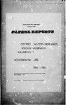 Patrol Reports. Eastern Highlands District, Wonenara, 1962 - 1963