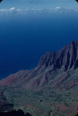 [Aerial view of Kalalau Valley, United States]