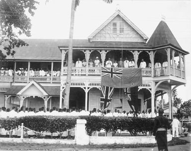 [Raising the New Zealand flag, Apia, Western Samoa]