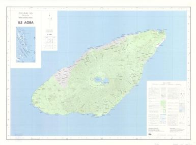 Carte de la Mélanésie - 150 000 (type outre-mer) Archipel des Nouvelles Hébrides: Ile Aoba