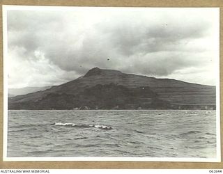FORTIFICATION HILL, NEW GUINEA. 1943-12-31. FORTIFICATION HILL FROM THE SEA