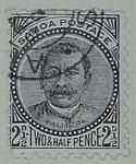 Stamp: Samoan Two and a Half Pence