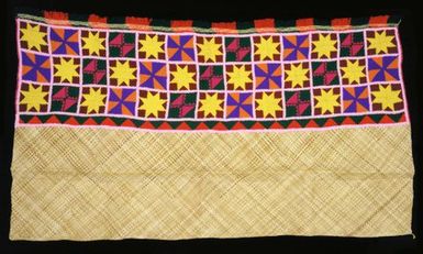 Fala pati (Tongan embroidered mat)