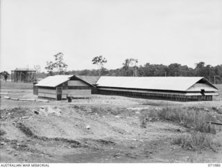 LAE, NEW GUINEA. 1944-04-01. A NEW DYSENTERY WARD BUILT BY THE ROYAL AUSTRALIAN ENGINEERS, HEADQUARTERS LAE BASE SUB AREA, FOR THE 2/8TH AUSTRALIAN GENERAL HOSPITAL