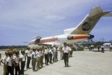 Federated States of Micronesia, Boy Scouts greeting people at Pohnpei Island airport