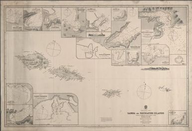 South Pacific Ocean, Samoa or Navigator Islands / surveyed by Commander Charles Wilkes, U.S.N., 1839 with additions and corrections from subsequent surveys to 1887 ; engraved by J. & C. Walker