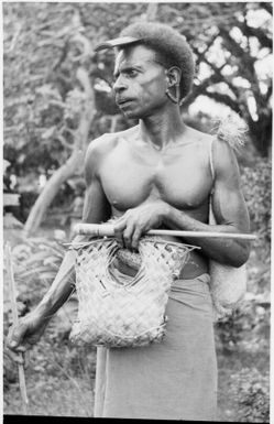 Naget, the boss boy of Momot, Malaguna Road, Rabaul, New Guinea, ca. 1936, 2 / Sarah Chinnery