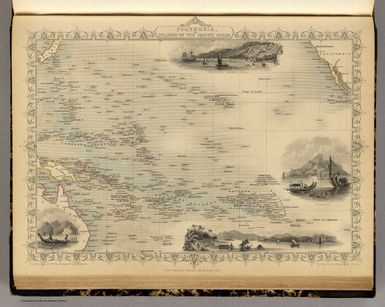 Polynesia, Or Islands In The Pacific Ocean. The Illustrations by H. Winkles & Engraved by T. Wrightson. The Map Drawn & Engraved by J. Rapkin.