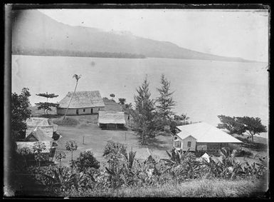 Village and Mission house, Buiadoga, British New Guinea