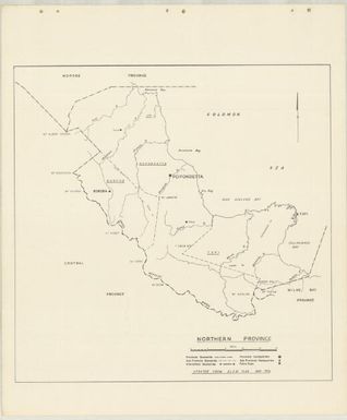 P.N.G. sub-provincial boundaries (Sheet Northern province)