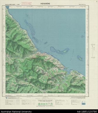 New Caledonia, Hienghene, Sheet SF-58-III-4b, 1:50 000