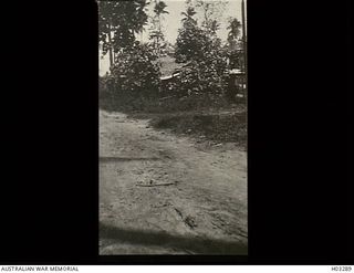 Kabakaul, New Britain. c. 1915. The site of a fire trench on the Kabakaul to Bitapaka Road