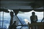 Two men on boat