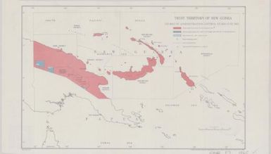 Trust Territory of New Guinea : degree of administration control at 30th June 1965 / drawn by Division of National Mapping, Department of National Development