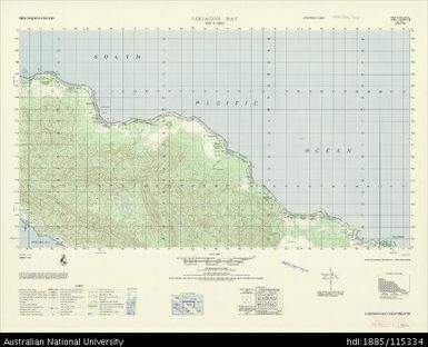 Papua New Guinea, New Ireland, Logagon Bay, Series: AMS T795, Sheet 6049 II, 1964, 1:50 000