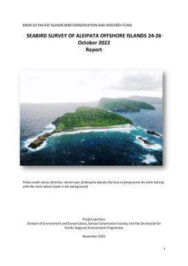 Seabird Survey of Aleipata Offshore Islands 24-26 October 2022 report