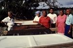 'Senior' workers and male management, Sinapati and Tetaulu, at Kilevea fish processing plant.