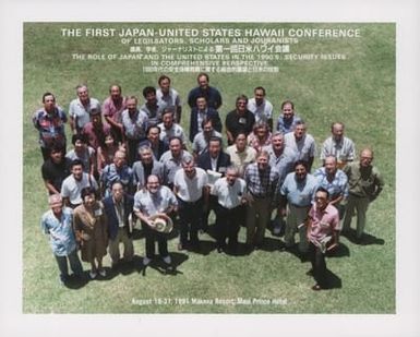 Group photograph of conference attendees, 1991