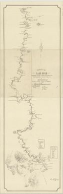 Traverse of the Ramu River, navigated by the "Wattle" a distance of 199 statute miles, shewing topographical features, villages, etc. (33)