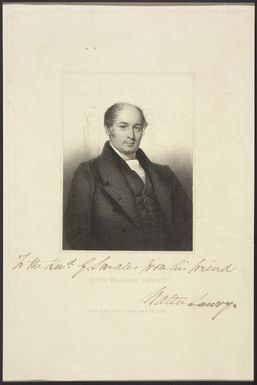 Gush, William, 1813-1888 :Revd Walter Lawry. Painted by W. Gush. Engraved by W. H. Egleton. [London, ca 1845]