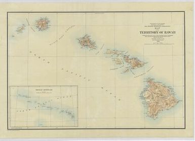 Map of the Territory of Hawaii