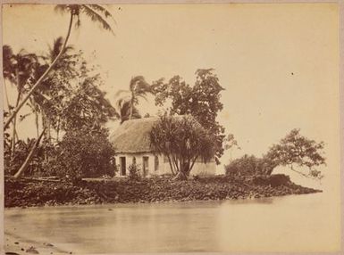 House by the sea. From the album: Tahiti, Samoa and New Zealand scenes