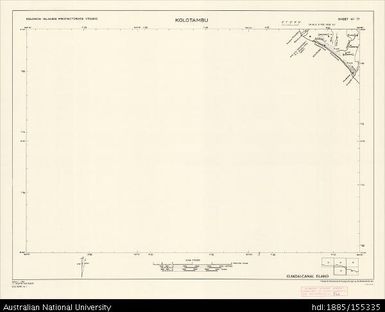 Solomon Islands, Guadalcanal, Kolotambu, Series: D.O.S. Repro 3 (Sketch), Sheet 17, 1968, 1:50 000