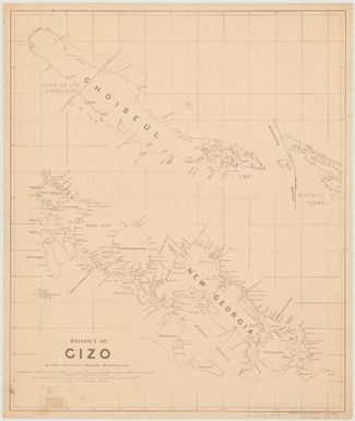 District of Gizo, British Solomon Islands Protectorate / compiled by Lands Department