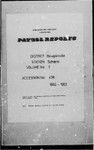 Patrol Reports. Bougainville District, Sohano, 1950 - 1953