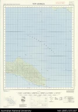 Solomon Islands, British Solomon Islands Protectorate, New Georgia, Series: X711, Sheet 8-157-11, 1970, 1:50 000